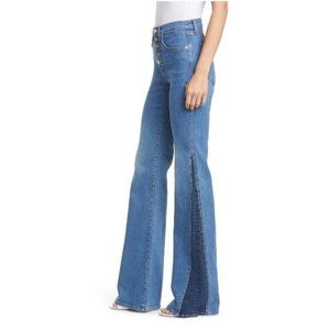 Veronica Beard Kiley High Waist  Wide Leg Jeans 25